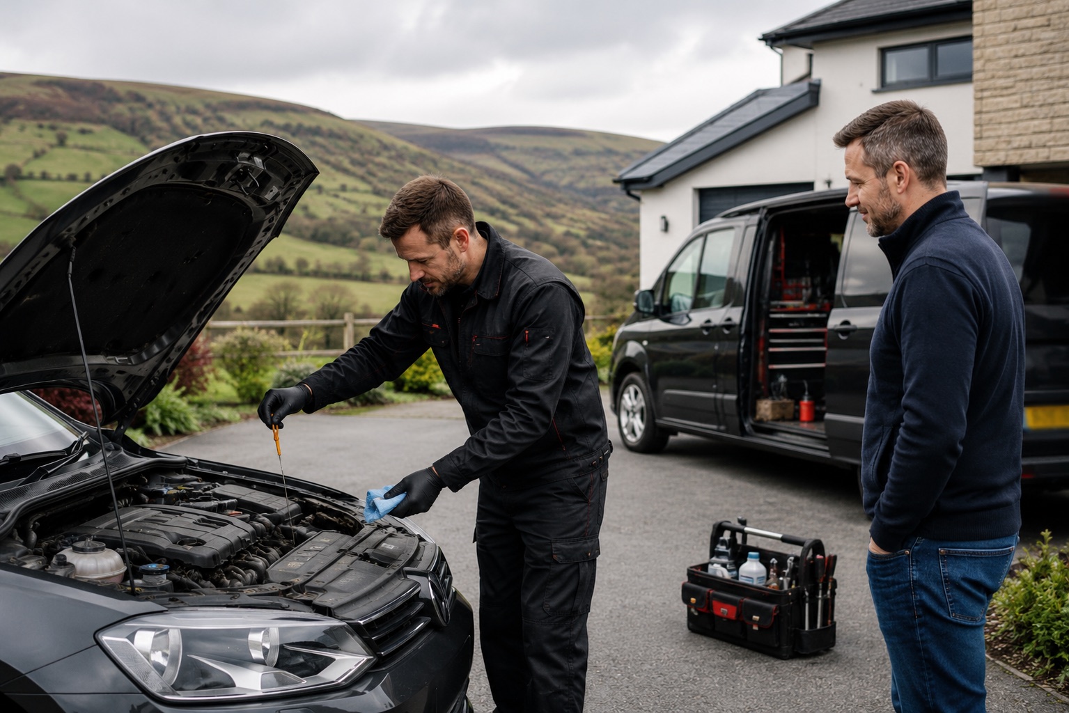 Engine maintenance and car servicing